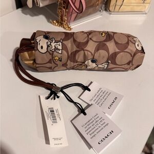 Coach Brown Snoopy Pattern Umbrella